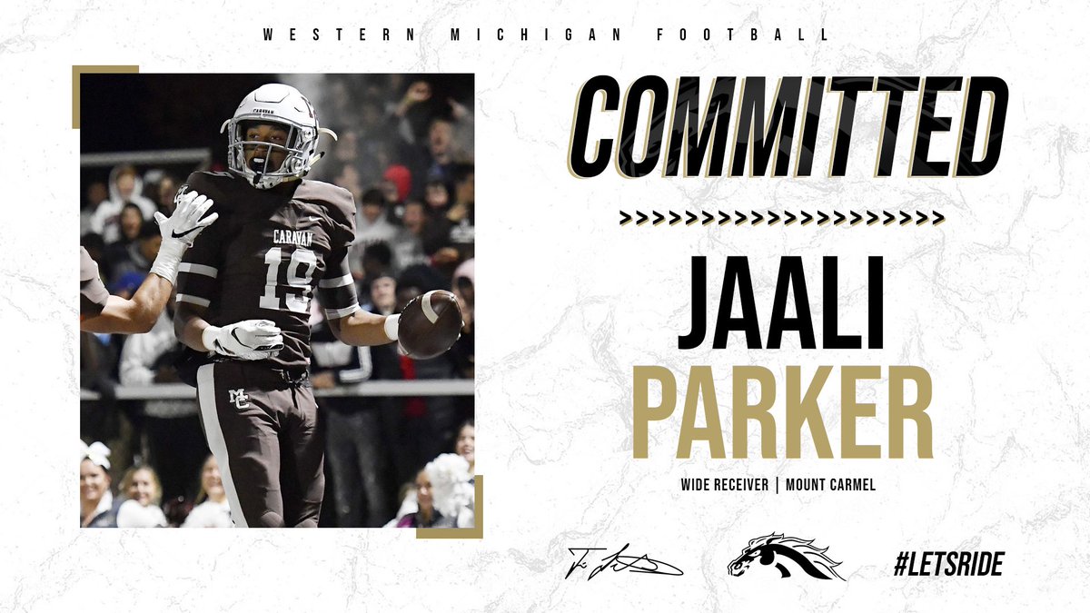 Extremely blessed and excited to say that I’ve committed to Western Michigan University!! #LetsRide 🐎<a href="/CoachTimLester/">Tim Lester</a> <a href="/CoachHarbaugh/">Greg Harbaugh, Jr.</a> @WMUCoachEspo