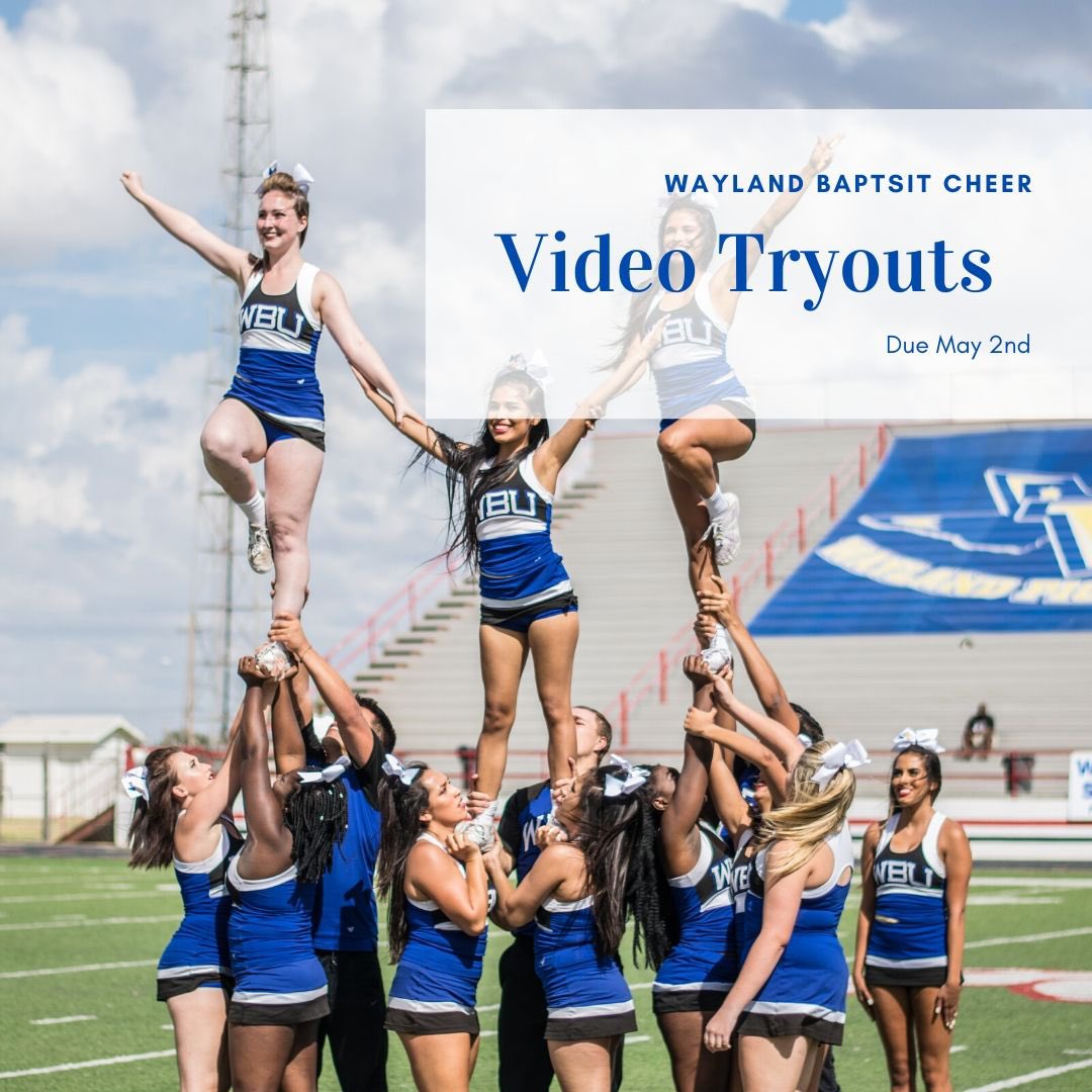 WBU_Dance's tweet photo. Don’t forget about video tryouts!! They are due May 2nd! We’re so excited to see your videos! Info link: https://t.co/gDkr22culN
#wbuspiritfamily #mufyt #wbuathletics #waylandstudentlife #collegedance #waylandbaptistuniversity #wbu #collegecheer #wearewayland #pioneers https://t.co/4yFrojLjHj