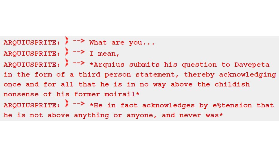 AegiroC's tweet photo. I genuinely think Arquius has one of Homestuck's absolute best character arcs, and he's a perfect microcosm of the comic's particular brand of nonsense https://t.co/y36PraWb6f