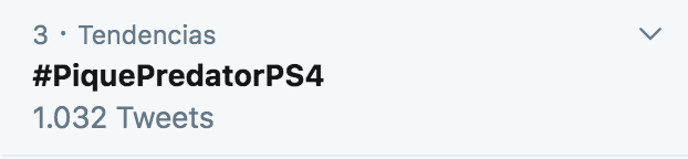 PlayStationES's tweet photo. Ya somos puesto 3 en TT con #PiquePredatorPS4, por lo que añadimos la tan esperada PS4 Pro 500M a los premios. Se nota que #PredatorHuntingGrounds está dando mucho juego 🎮. https://t.co/bCEfMTLJxa