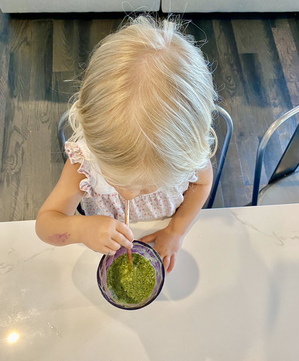 MorganJackson85's tweet photo. The littlest of our clan enjoying @DlyHarvest like her mama 🤍 #dailyharvest #PineappleMatcha https://t.co/tNKQF0qsBU