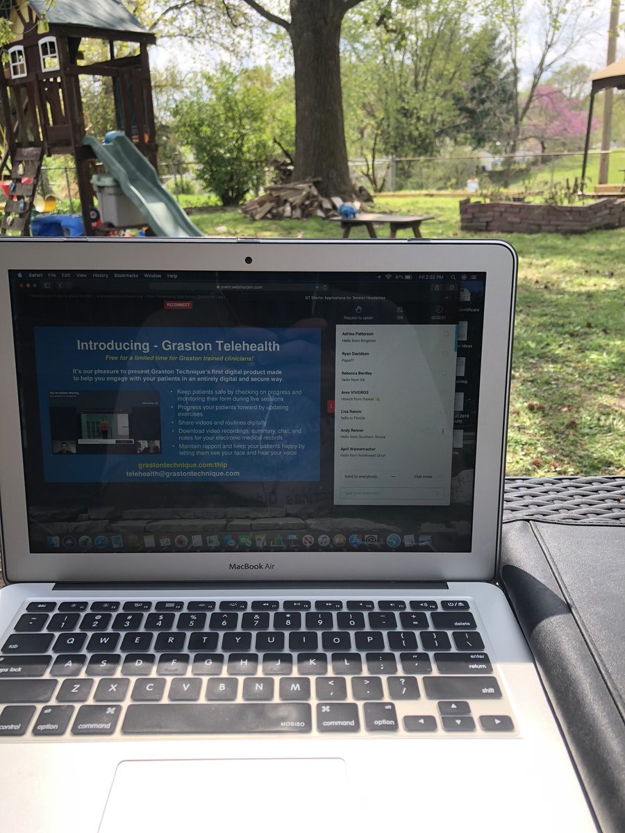 Renner79AT's tweet photo. A little #ATLearn outside this afternoon. Already do quite a bit of IASTM but always like to improve upon those treatments. https://t.co/eMaEWtmUY4
