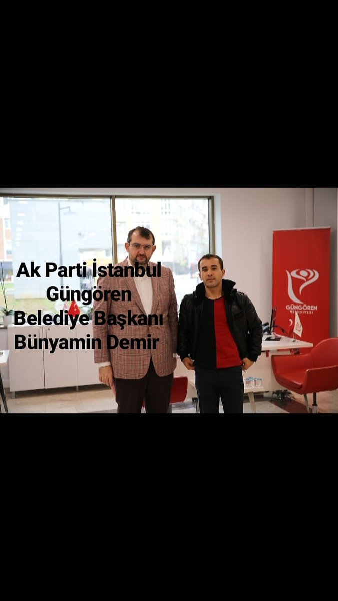 Ak Parti İstanbul Güngören Belediye Başkanı Bünyamin Demir'i Ziyaret Ederek Görevinde Başarılar Diledik . Kendisinin Şahsıma Gösterdiği İlgi ve Alakasından Dolayı Kendisine Teşekkür Ediyorum . Allah Kendisinden Razı Olsun .