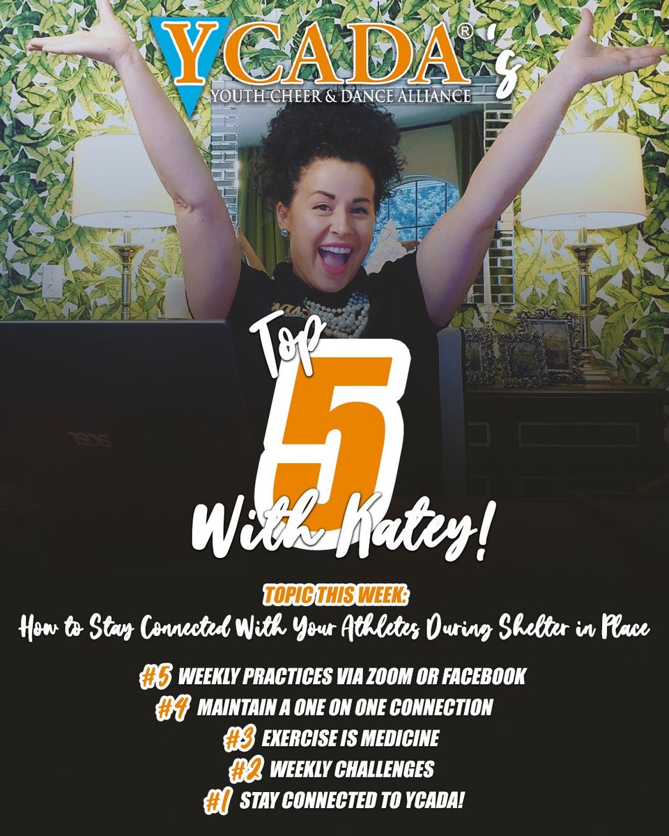 Our friends <a href="/YCADAupdates/">YCADA</a> are excited to launch a NEW weekly series benefiting coaches, #YCADATop5 with Katey Choate! 🔝5️⃣

🔗 to 🎥: youtu.be/kuny2Qbditk

Katey will offer advice on a variety of topics using 
her own experiences &amp; best practices! 🙌🏽 Tune in every Friday!