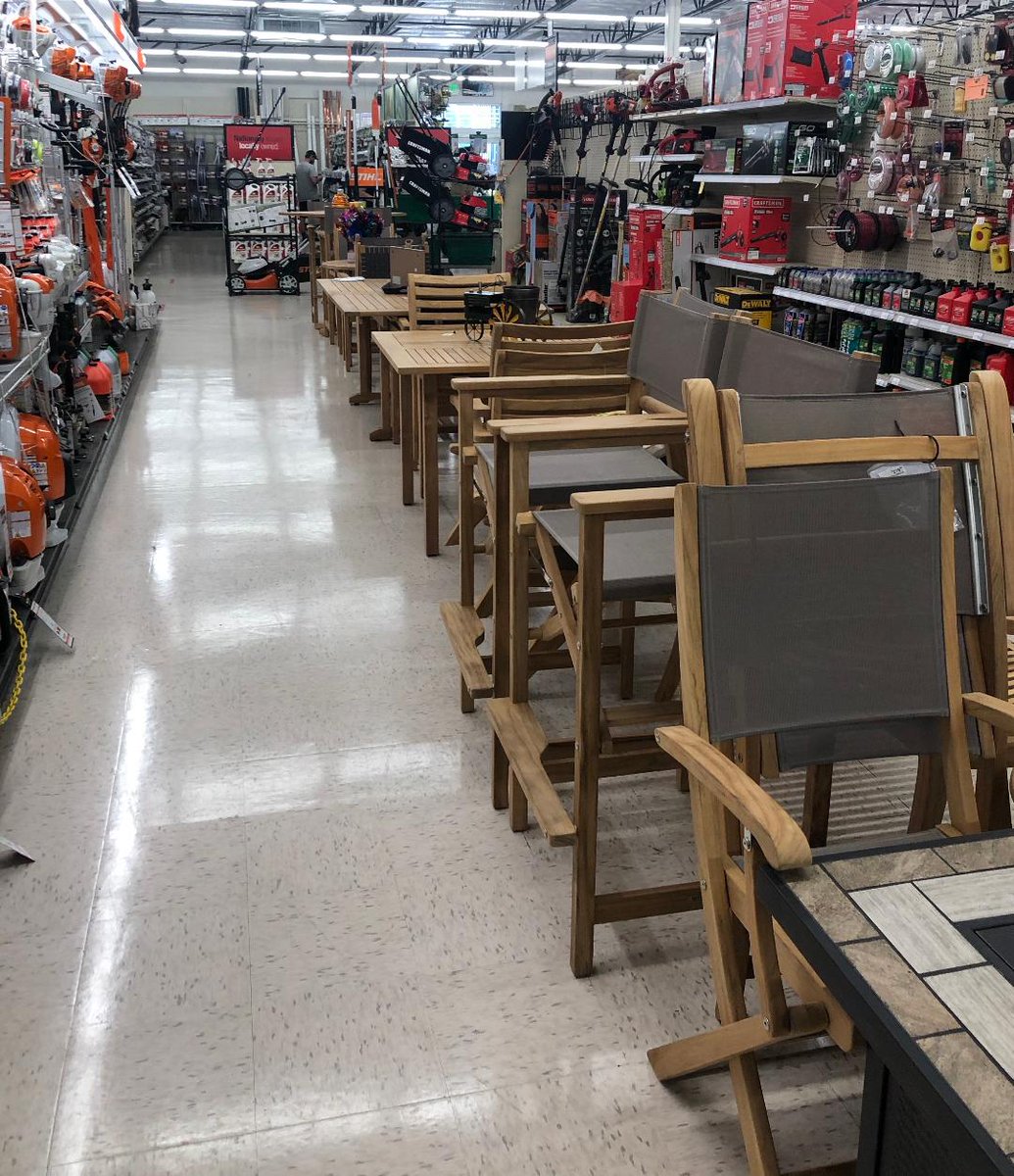 OakleyAce's tweet image. WOW WOW WOW! We're so excited about today's delivery of #Teak outdoor furniture at Oakley Ace Hardware. Come check out our great new patio items for your in-place sheltering next time you shop our #EssentialRetail helpful hardware store!
#AceHelpful #MyLocalAce #Weekend