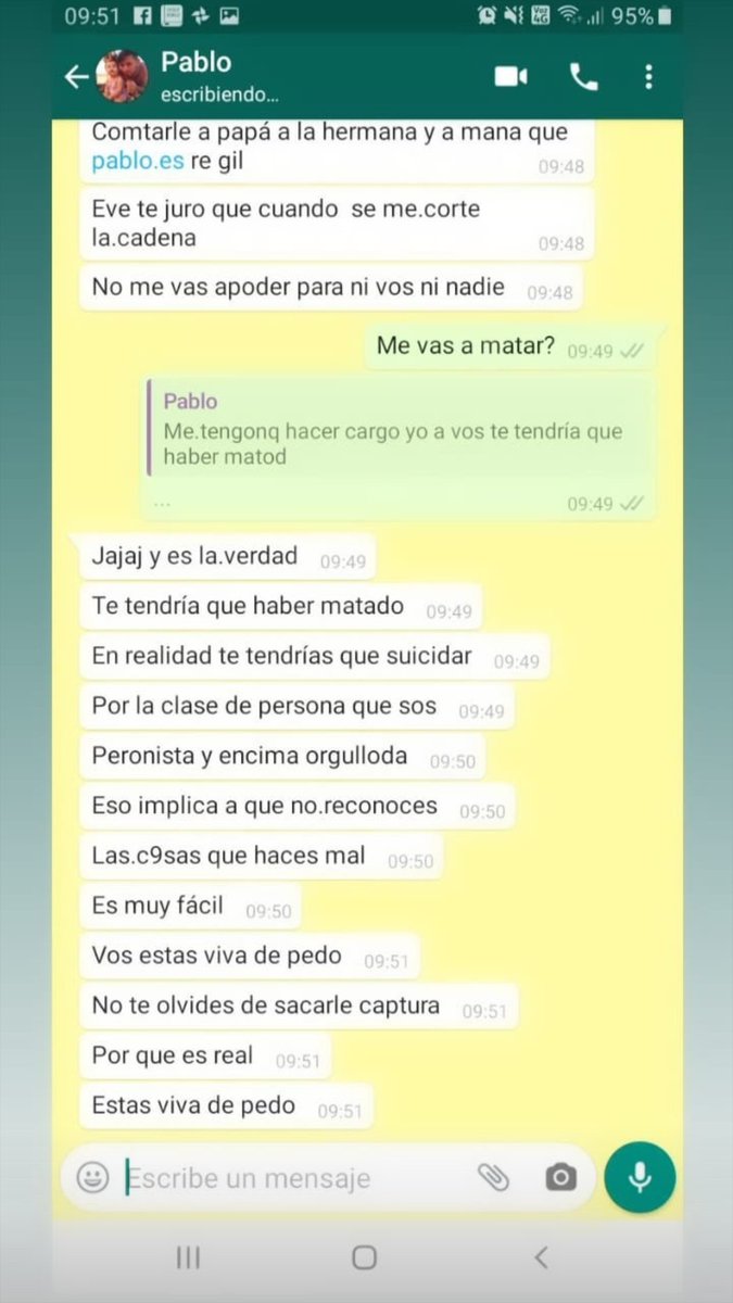 matiasevedo's tweet photo. gente, este enfermo es el ex de mi hermana a la cual la amenaza de muerte, en su relación siempre la maltrato tanto física como psicológicamente, necesito que me ayuden a difundir
su nombre es pablo duupla https://t.co/WA3Ok8wffw