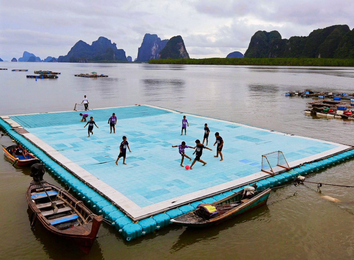 cardinalmindset's tweet photo. Ko Panyi is a fishing village in Thailand. In 1986, boys in the village, inspired by the World Cup, built a soccer “field” from old scraps of wood and fishing rafts. As of 2011, Panyee FC is one of the most successful youth soccer clubs in Thailand. #CardinalMindset #DoWhatYouCan https://t.co/4NgBpw750S