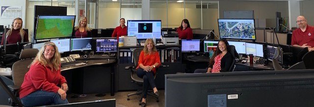 Our Comms/9-1-1 Unit is showing their support for the RCMP and the victims of the tragedy in Nova Scotia. #WearRedFriday