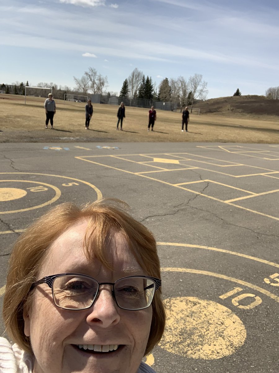 We had scheduled a fire drill at school today. Everyone got out safely and maintained social distancing.