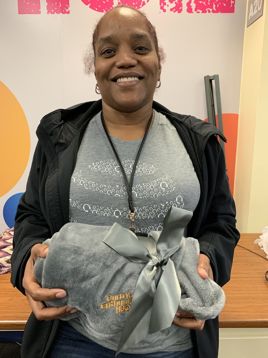 Tracy finally won her blanket!  HBO, HBO, HBO!!!!