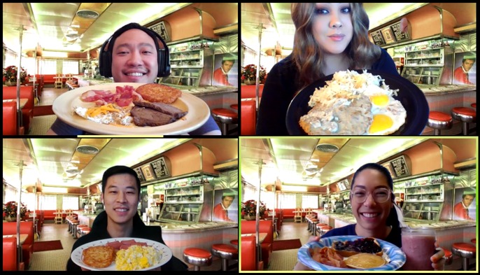 JonLaminator's tweet photo. What's not to love about tri-tip, eggs, bacon, and hashbrowns for lunch with the team?

Glad there wasn't a line at this diner!
@krrisstiigee @LeilaniAlejo 

#lifeatpfpt #feelgoodfriday https://t.co/kMGkc49jJU