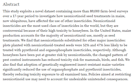 EdPerryKSU's tweet photo. Paper on neonicotinoids is now out in JEEM: https://t.co/bfD19xgOXa
Thread below still applies. https://t.co/y6O0hDO9pV