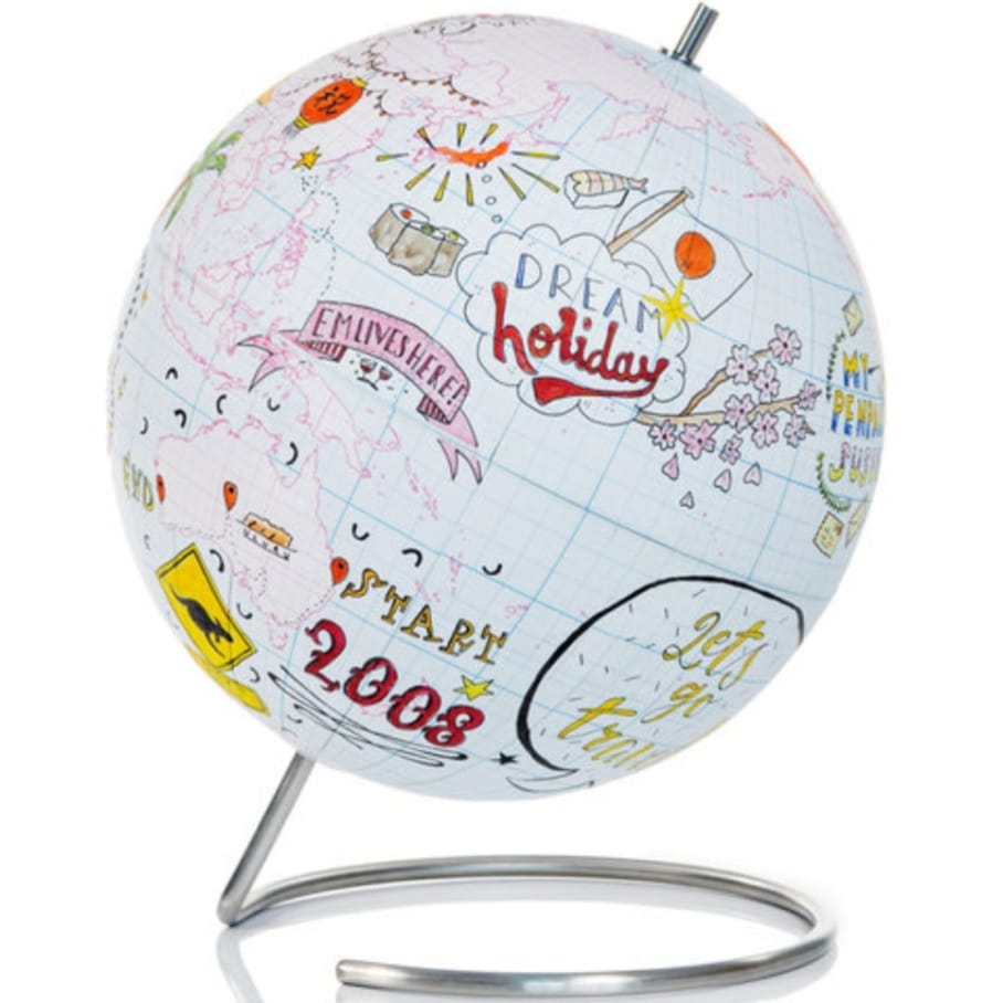 Have some fun on your Friday night-in &amp; win our large doodle globe! Just FOLLOW us, RT &amp; COMMENT with just 5 words to describe a memorable trip you've been on. Eg: Morocco, Essaouira, salad, toilet, 24hrs! We'll pick our favourite. #Goodluck UK only. #giveaway #contest #fridayfun