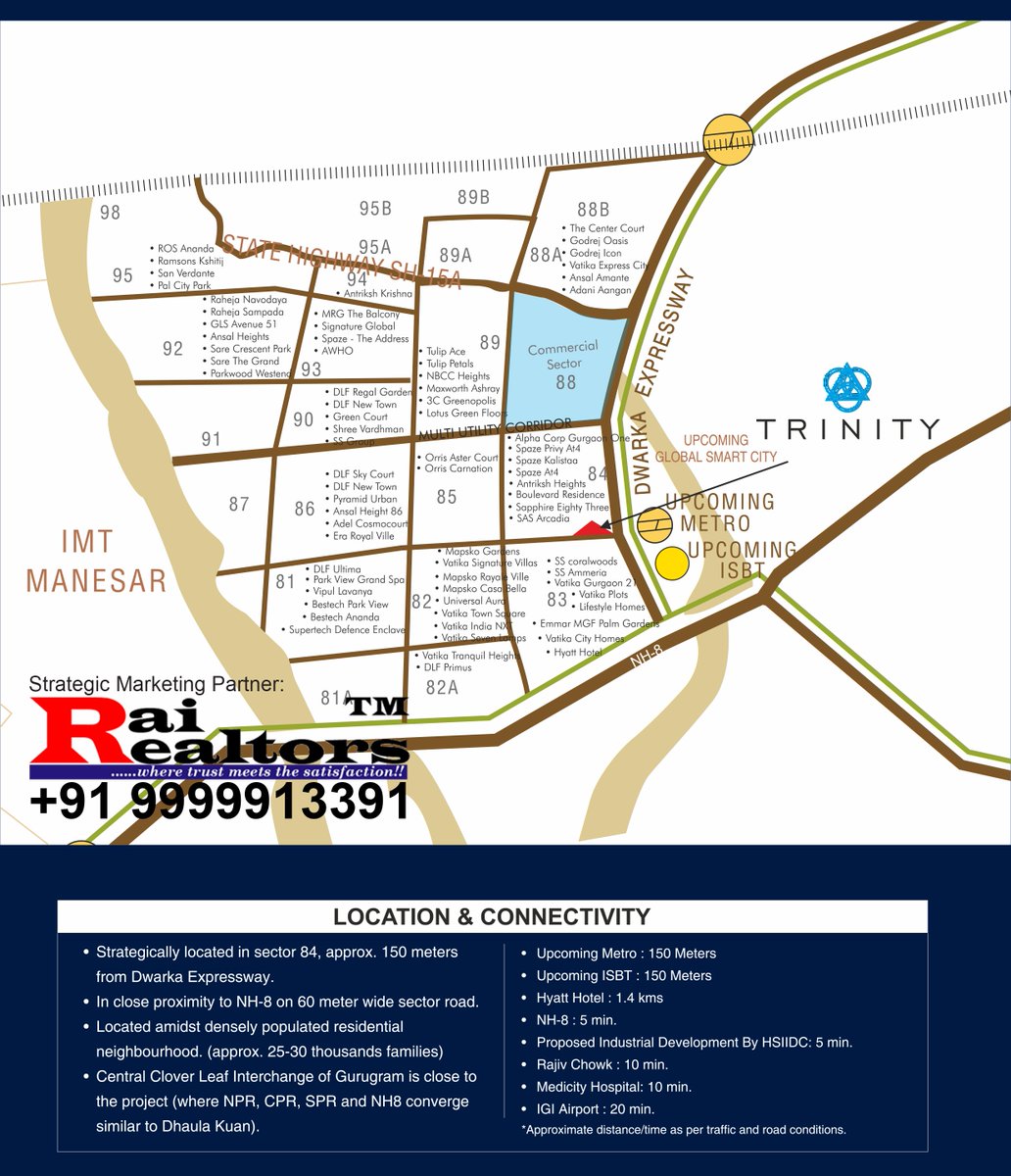 rahejatrinity's tweet photo. #CommercialProject #RahejaTrinity #Sector84 on #DwarkaExpressway #Gurgaon. #Highstreet #retailshops, F&B, #FunZone & #EntertainmentZones with #7ScreenMultiplex #LuxuryCinema Brand!! #Investment starting @22Lacs all inclusive with 11% Fixed monthly Rentals https://t.co/VfevZ4rJAx https://t.co/eEYXZPmDmh