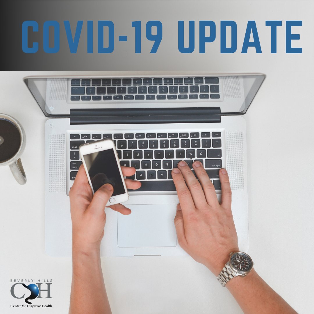 GastroDoctorLA's tweet photo. In response to the developments regarding COVID-19, Dr. Davidson and the team are reminding you that we are offering telemedicine consultations. If you, or anyone you know is witnessing GI symptoms, give us a call at 310.855.0222. #digestivehealth #gastroenterology #healthygut https://t.co/LeGUP6zaUw