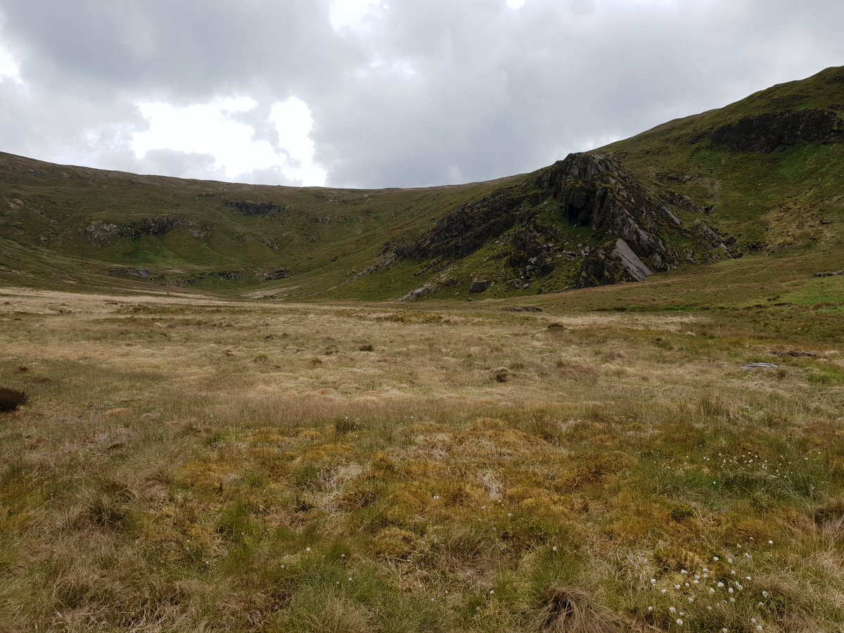 To get us underway, here's Pumlumon, approached from Cwm Gwerin, miles from the nearest road. One of my all-time favourite mountains, from which flows rivers that link the town of my birth and the city of my life. The rock outcrop here is an anticlinal fold called Craig y March.