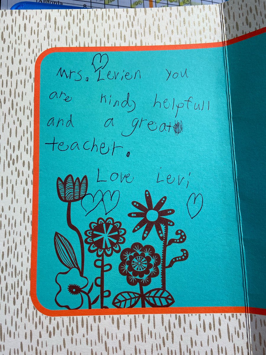 Got some happy mail today! A little encouragement goes a long way. I miss my students!  <a href="/HCPSLanier/">Lanier Elementary</a> <a href="/3rdLanier/">Lanier 3rd Grade</a> #3rdLightsTheWay #elearning