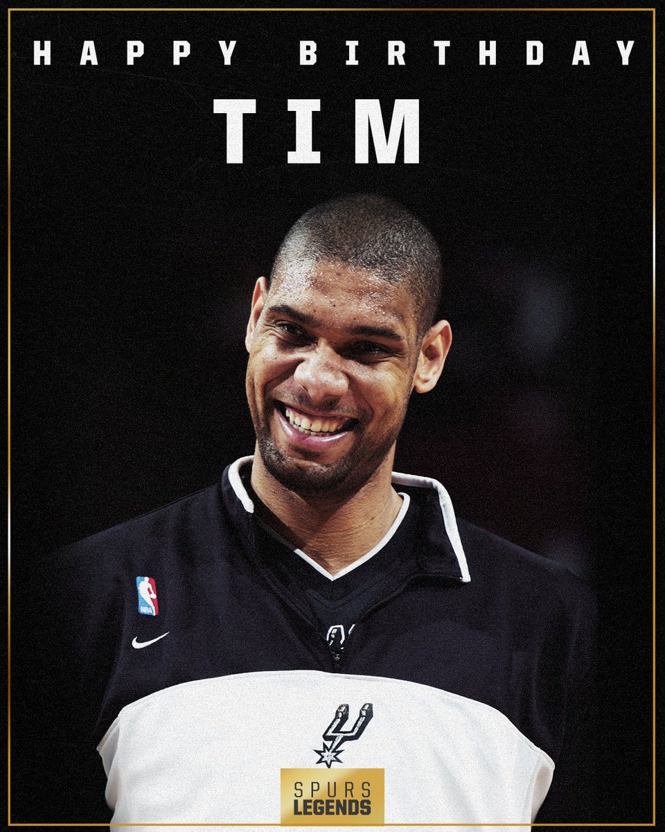 spurs's tweet image. Happy Birthday, TD! 🎉