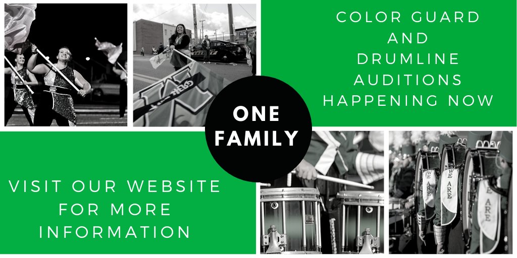 marshallubands's tweet photo. Join our Marching Thunder Color Guard or Drumline! Don't miss out on this amazing opportunity. More information available on our website! https://t.co/VA8XDBewvm
#marchingthunder2020 #marshallufamily #drumline #colorguard #marchingband #collegemarchingband #musicatmarshall https://t.co/34IrcTdo1n