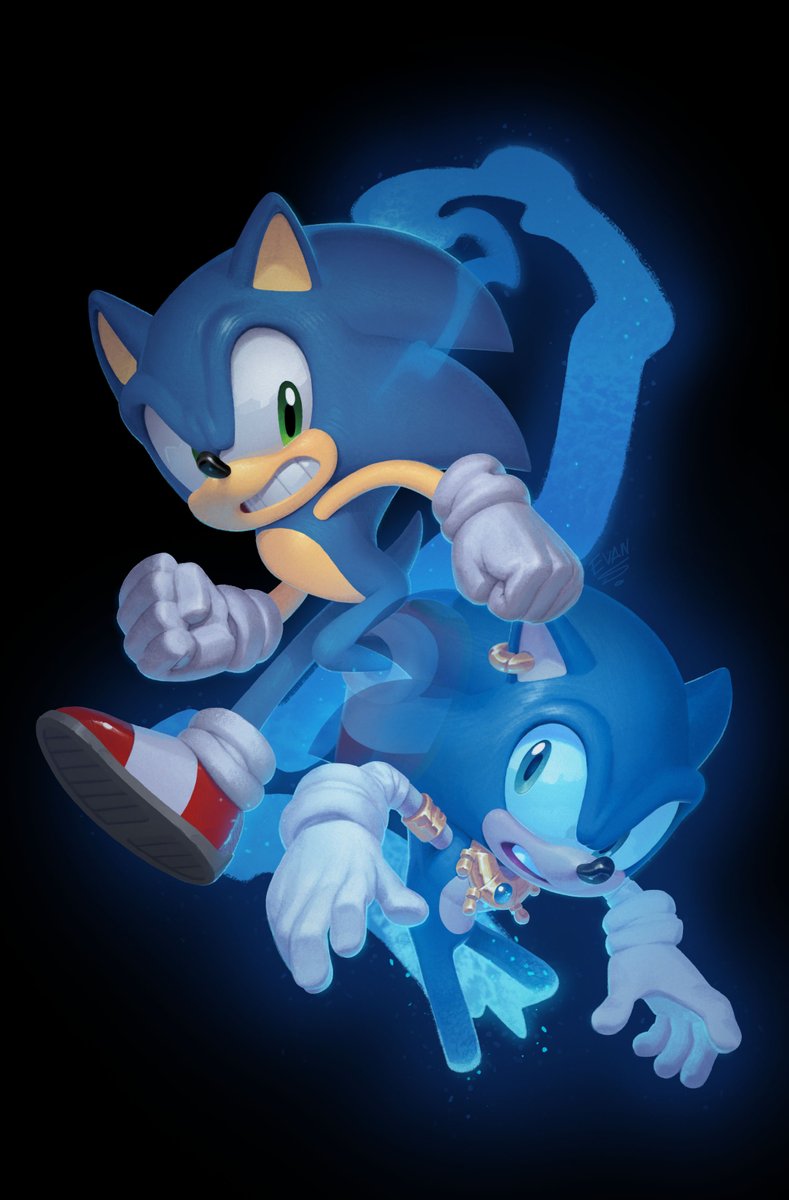 This picture was based on an old, unused sketch; to the left is the 2017 thumbnail and to the right, the 2020 revamped and completed illustration!