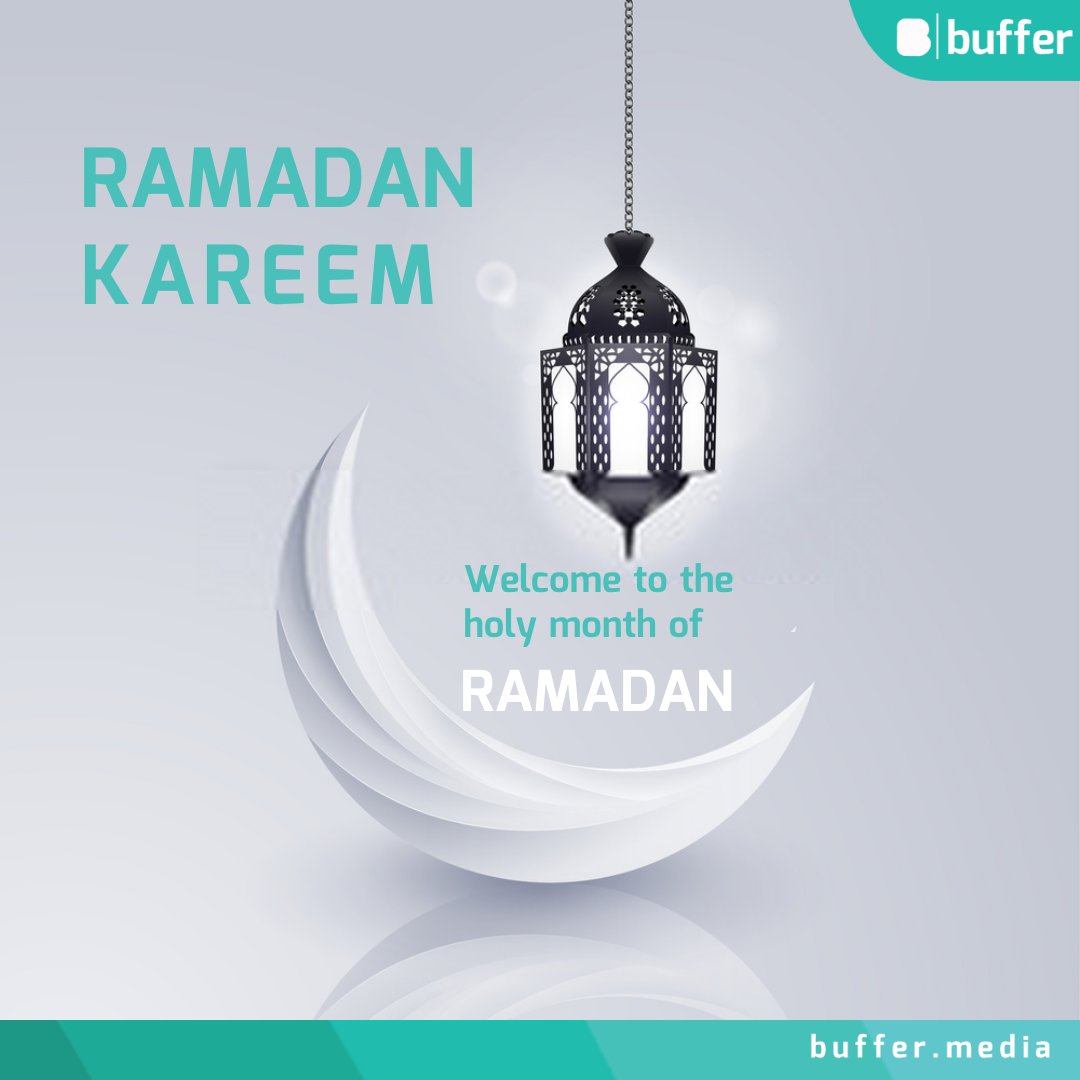 BufferMedia's tweet photo. As today marks the first day of Ramadan, we wish you all the peace and blessings of the holy month.
#RamadanMubarak https://t.co/z9pLv3ambd