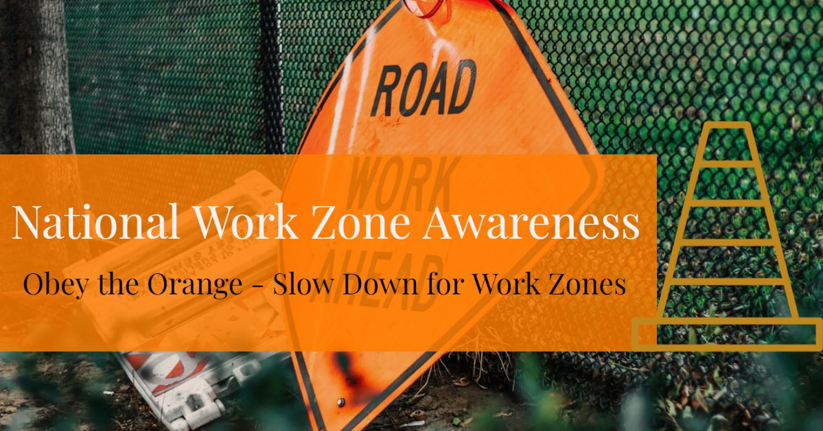 WTSConnecticut's tweet photo. As the National Work Zone Awareness Week #NWZAW comes to a close, #WTSCT follows the motto “Obey the Orange – Slow Down for Work Zones”. Each of us plays an important role in reducing the number of crashes and injuries by exercising caution in roadway work zones. #Orange4Safety https://t.co/CGb54ON9Ek
