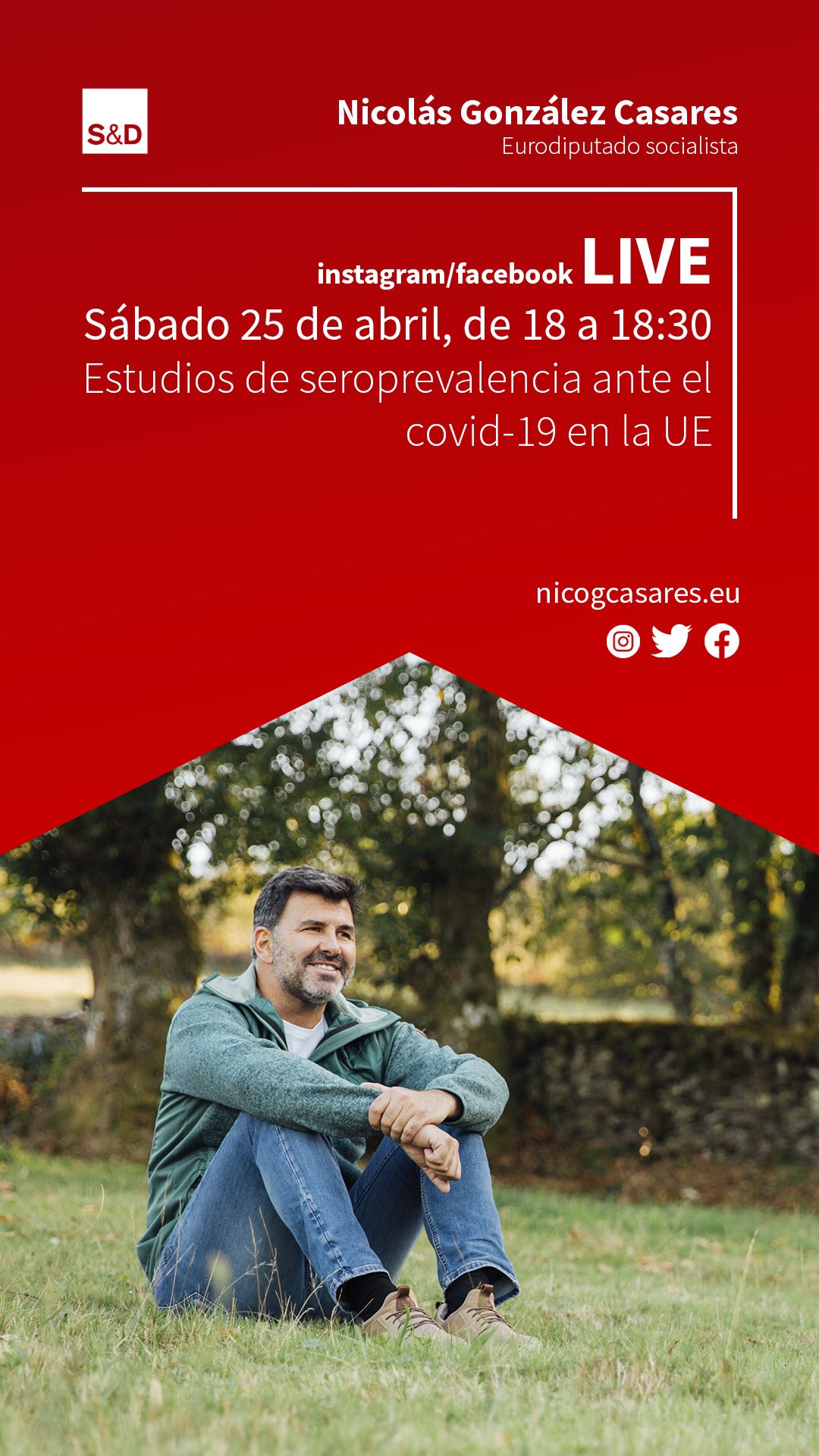 Nicolas Gonzalez Casares On Twitter Manana Estare Haciendo Un Ig Live En El Que Respondere A Vuestras Preguntas Sobre Estudios De Seroprevalencia Ante El Covid19 Sabado 25 De Abril 18h Siguelo En