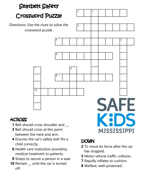 SafekidsMs's tweet photo. Use Safe Kids Worldwide's resources for educating and inspiring conversations that lead to safer lifestyles. Safe Kids MS has attached a CPS crossword puzzle to get the ball rolling. https://t.co/vrAO0MSGHn