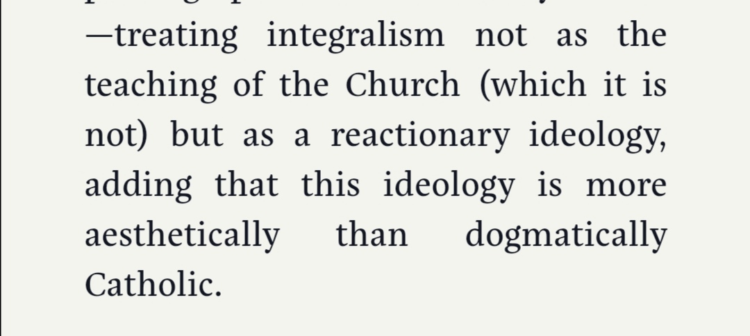 The whole point is to be in line with Church teaching as much as possible. And aesthetic more than dogmatic? What are either of these claims based on?