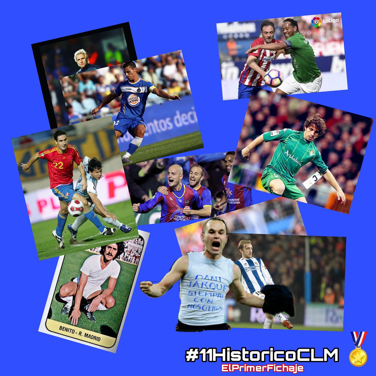 elprimerfichaje's tweet photo. #11HistoricoCLM 🏅

A falta de las votaciones para elegir mañana a los mejores delanteros y entrenador, así va el 11🔝

✅ PORTERO 🧤

Santiago Cañizares

✅ DEFENSAS ⚔️

Pablo Ibáñez 
Nano Rivas
Santi Denia
Goyo Benito

✅ CENTROCAMPISTAS 👥

Iniesta
Casquero
Rivera
Diego Rivas https://t.co/24lWoxrczh