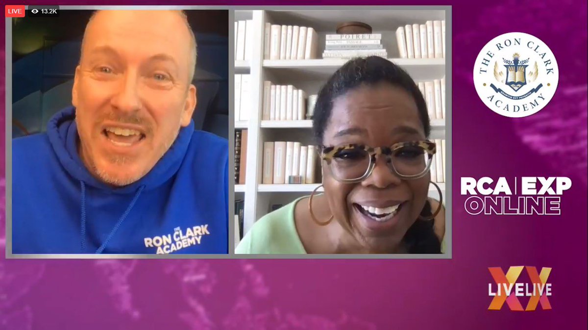 MrsBKinder7's tweet photo. Professional Development with Ron Clark and Oprah today! Thanks for the pep talk @ronclarkacademy and @Oprah !#SJESDallas https://t.co/tX3kyT2FbM
