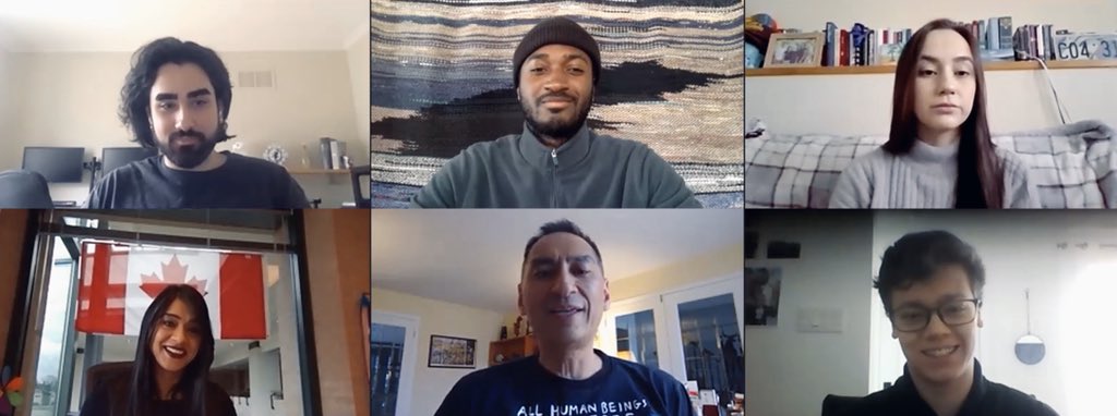 Dimanche dernier, plus de 13 000 personnes sur plusieurs médias sociaux ont écouté le premier webinaire pancanadien pour la jeunesse du Réseau jeunesse du Canada, vavec le Dr Howard Njoo, <a href="/BardishKW/">Bardish Chagger</a>, Shayan et Shania <a href="/jackdotorg/">Jack.org</a>