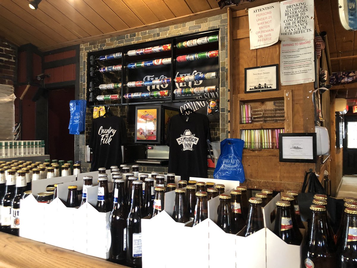 JacquelineMNie's tweet image. @TwoKeysTavern is still open! They’re selling make-your-own-packs of beer, liquor packages to make shots and fish bowls. You can also follow them on social media to play along in raffles and fish racing! @LEX18News