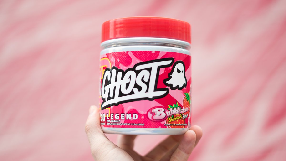 GhostLifestyle's tweet photo. GHOST Legend® x BUBBLICIOUS® Strawberry Splash coming soon...

#BubbleGumGains https://t.co/OxFUyrhlWf