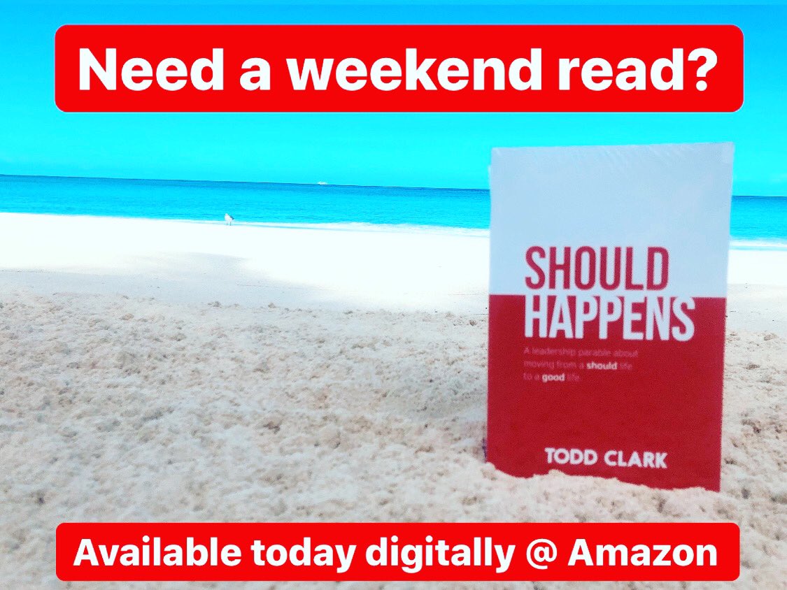 toddclark's tweet photo. We all wrestle with the “shoulds” every single day of our lives! This is a short leadership parable about how we should on ourselves, others and God. And after realizing this … how do we move from a “should life” to a “good life?”
#ShouldHappens #ShouldToGood https://t.co/fQAEzLAKFE
