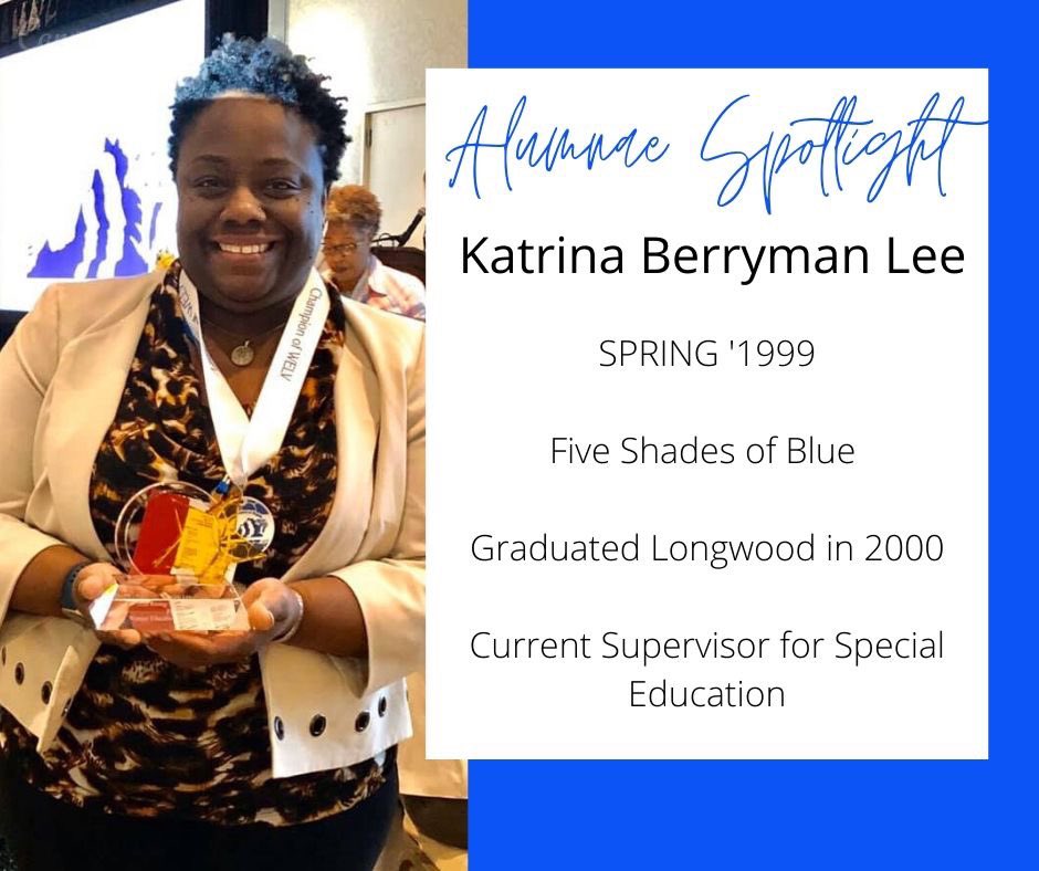 longwoodzphib's tweet photo. Kicking off our start to Alumnae Spotlights is Soror Katrina Berryman Lee🕊 We are so thankful for Soror Berryman Lee and her support with the Phi Omicron Chapter💙🤍 https://t.co/ExngBXFaBx