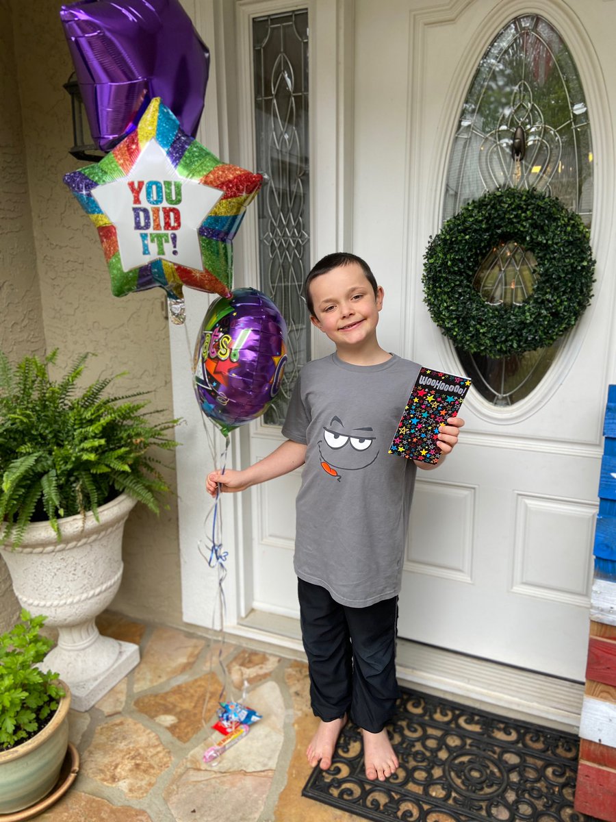 CarmelColts's tweet image. Campbell hit 100 reading counts points and his teacher dropped him off a special treat! He is so proud!  #carmellife #CCSDFam