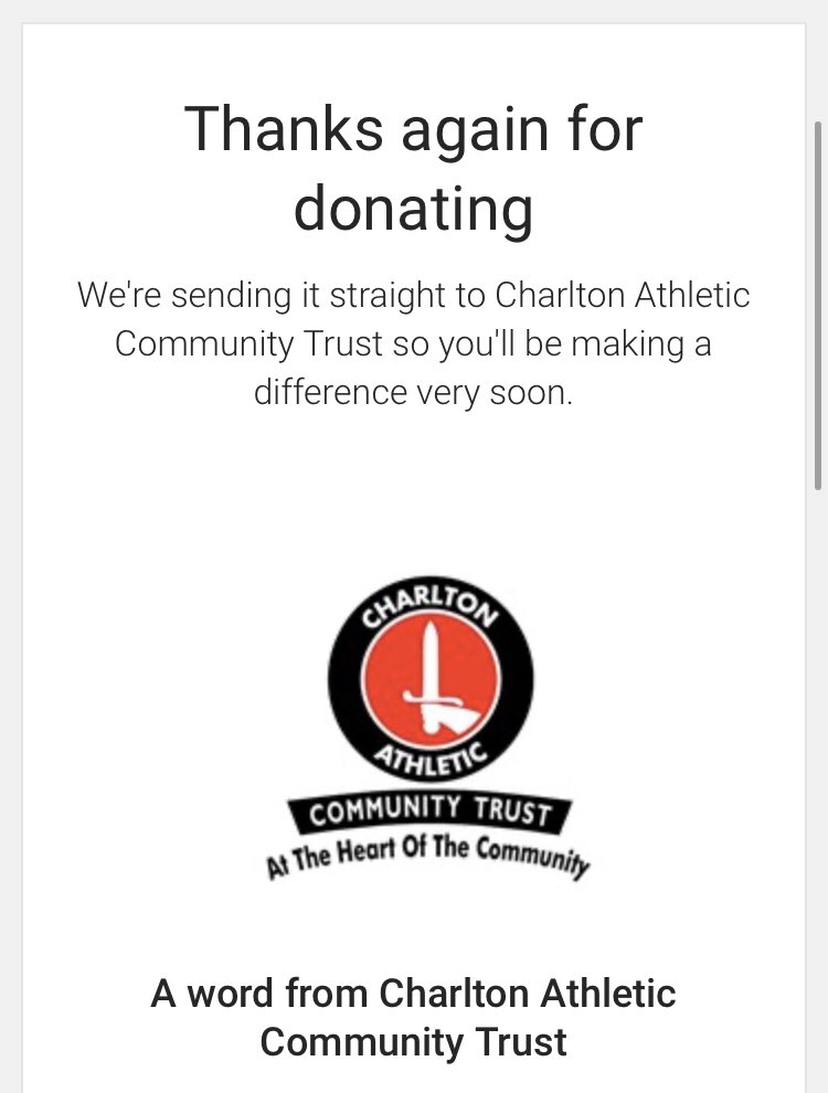 #cafc #UpbeatsWalk Have a good day tomorrow’s lads. I’ll be doing it with you to raise some more money 👊🏼❤️  <a href="/CAFCTrust/">Charlton Athletic Community Trust</a> justgiving.com/campaign/upbea…
