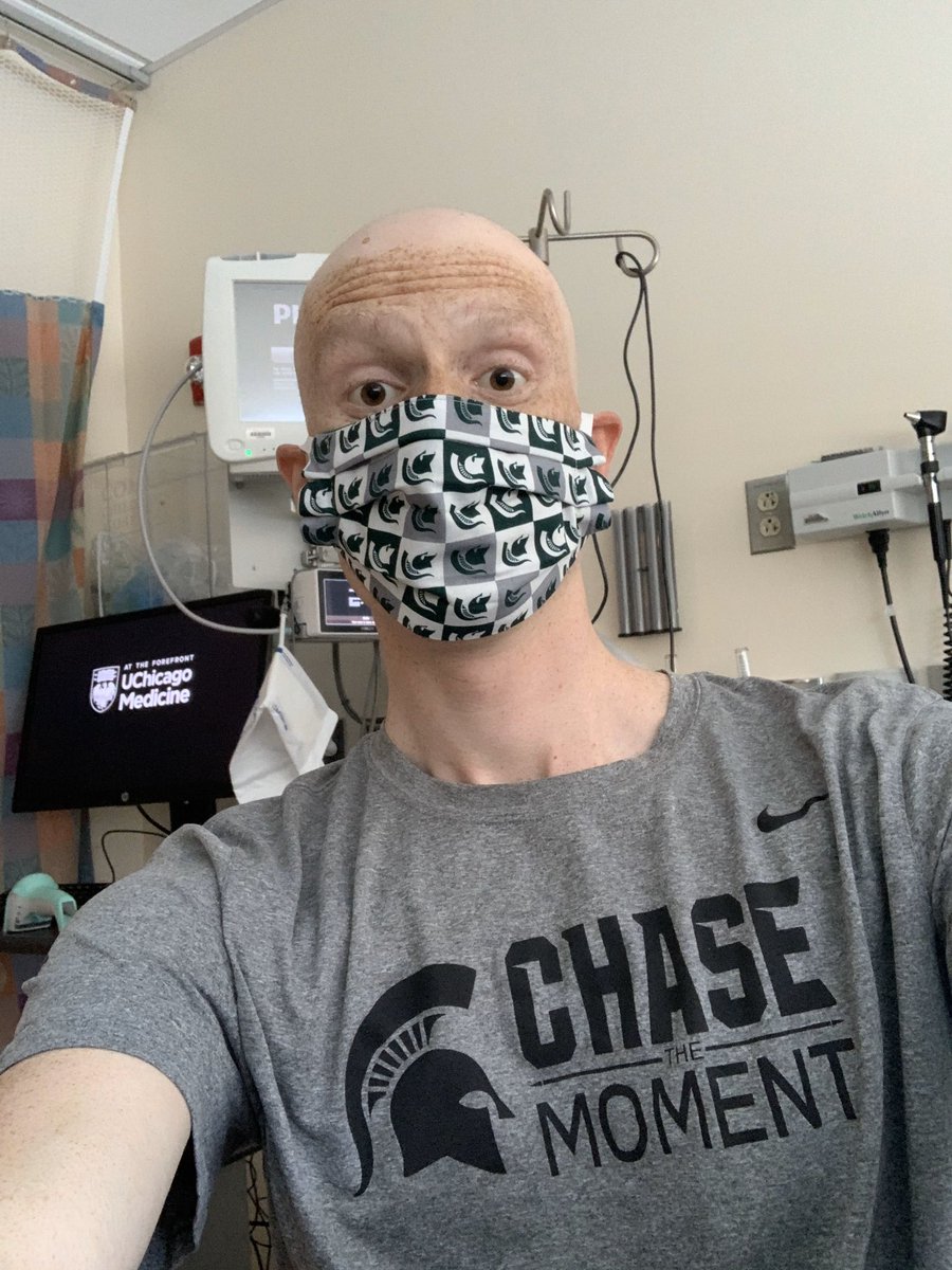 Congrats to <a href="/jmelone97/">Jack Melone</a>  Jack was our senior manager for Spartan FB last season. Was diagnosed with cancer in January—His 19th and final treatment in the books!  JM maybe the most positive and optimistic person I have ever known. Amazing Person. <a href="/MSU_Football/">Michigan State Football</a>