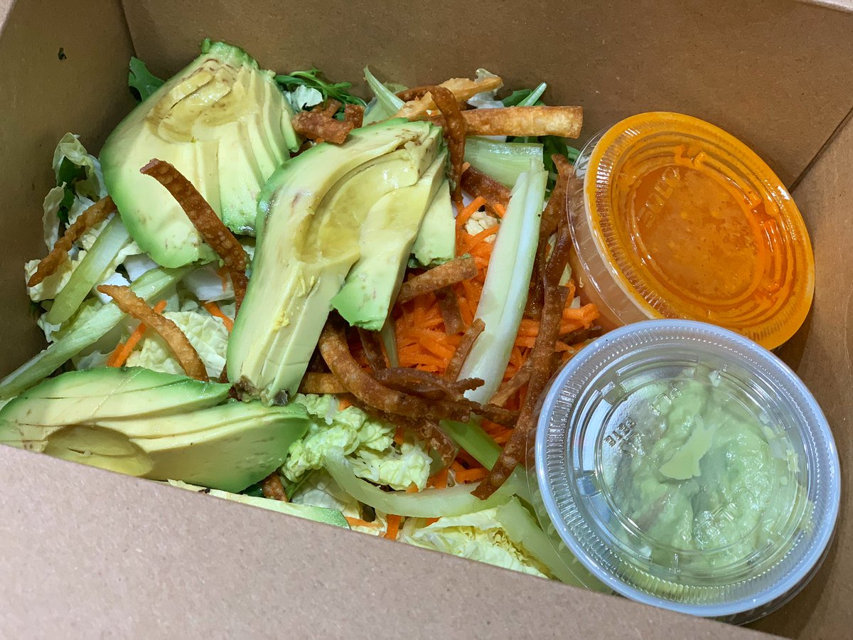okcveggie's tweet photo. Today’s #QuarantineLunch comes from @RePUBlicOKC! I love to order their Thai salad with extra avocado instead of beef. https://t.co/PfjggdrOO7