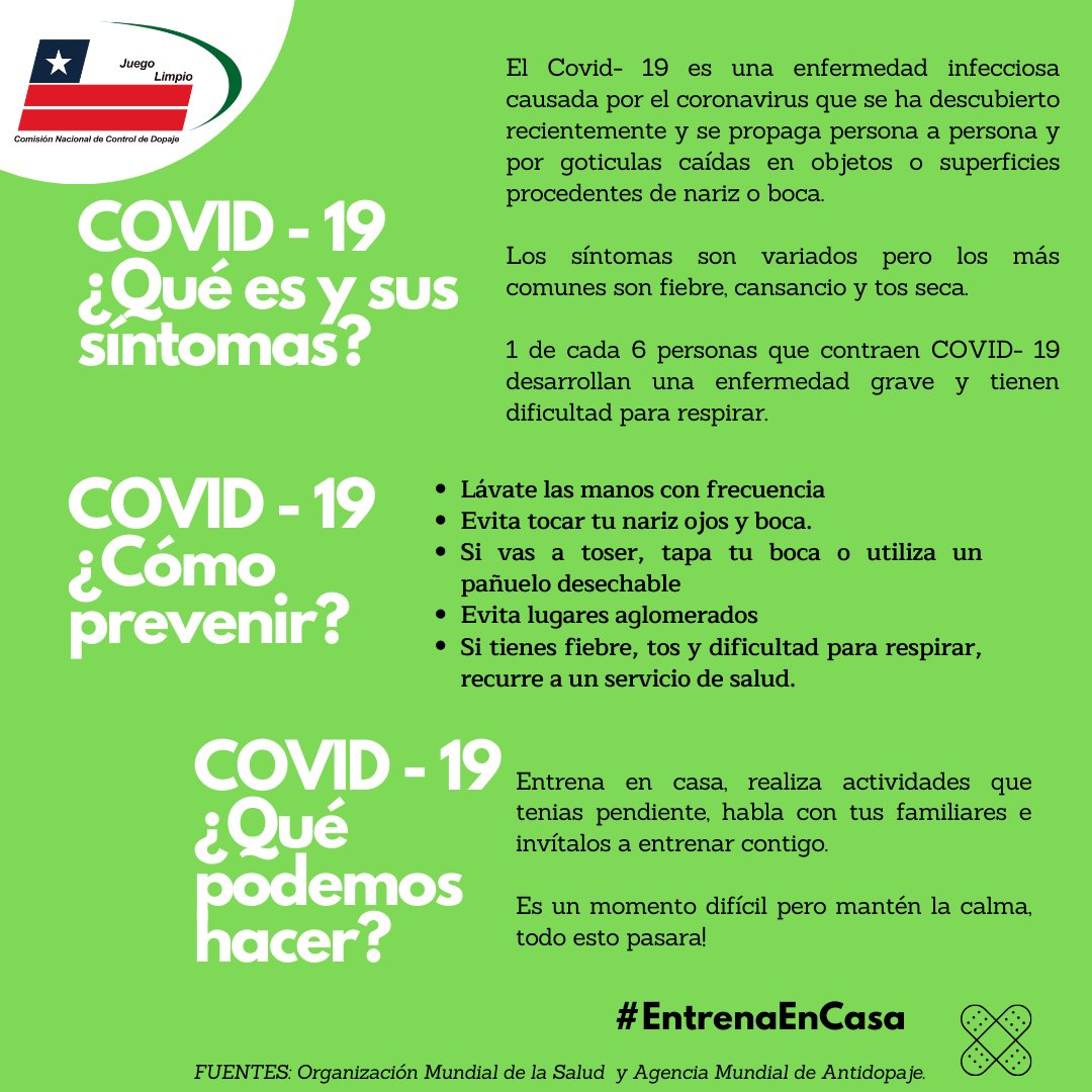 Comisión Nacional de Control de Dopaje de Chile tweet media