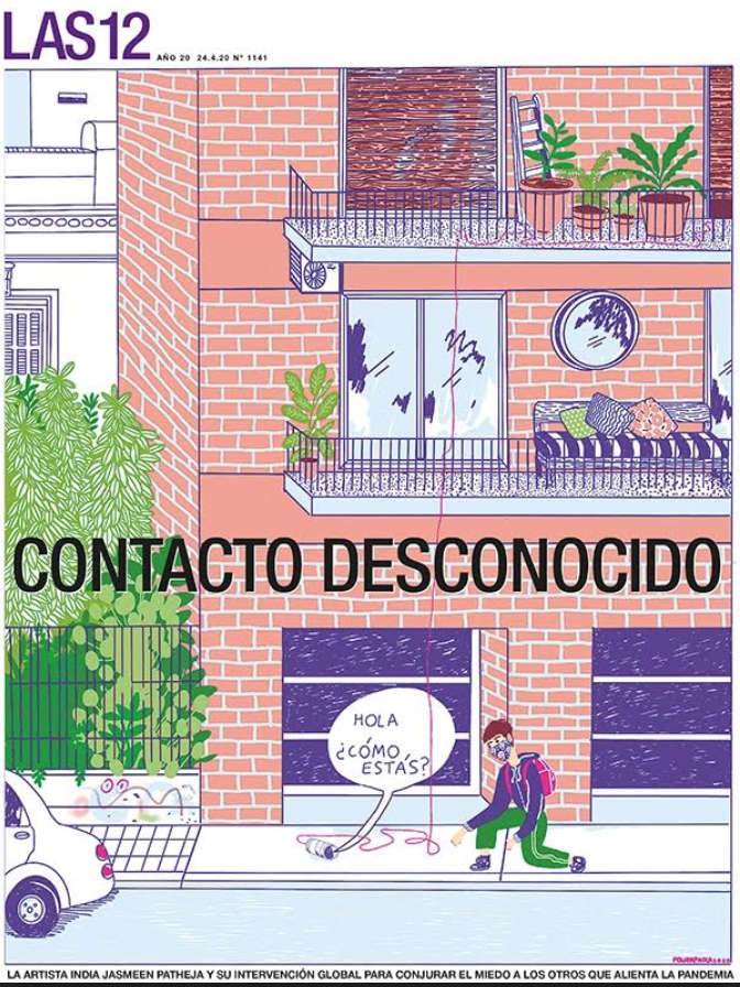 BlankNoise's tweet photo. @pagina12 #Argentina on our recent project #HowAreYou
#carecapacity #powerofstrangers #BeingActionSheroes, #COVID + more.
Illustrator @powerPaola created this illustration!
interview in spanish. https://t.co/W4MSwpO1kb