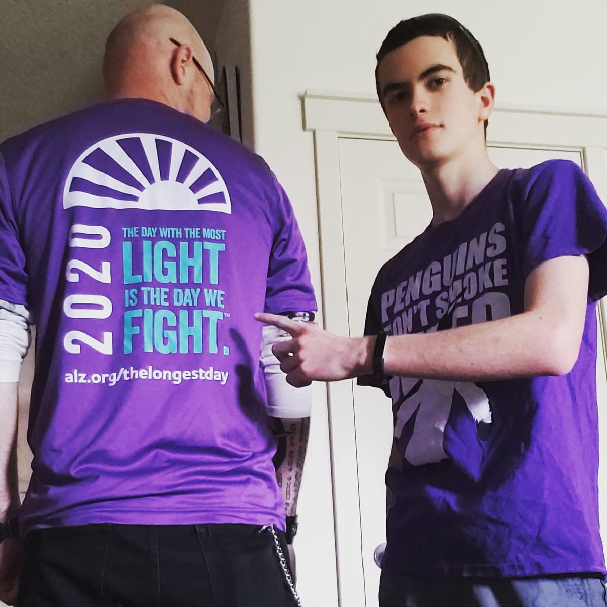 Benjamin Gorman (@teachergorman) on Twitter photo #chsspringfling2020
Either Purple or Quarantine Day.
For me: Both! I'll be raising money for the <a href="/alzassociation/">Alzheimer's Association</a> annual The Longest Day fundraiser. Not sure if I'll be able to convince <a href="/Wrightword246/">Wrightword</a> to participate this year. 🤣
@centralpantherstomp <a href="/pantherstomp/">Central Panthers</a> #chsspringfling2020
Either Purple or Quarantine Day.
For me: Both! I'll be raising money for the <a href="/alzassociation/">Alzheimer's Association</a> annual The Longest Day fundraiser. Not sure if I'll be able to convince <a href="/Wrightword246/">Wrightword</a> to participate this year. 🤣
@centralpantherstomp <a href="/pantherstomp/">Central Panthers</a>