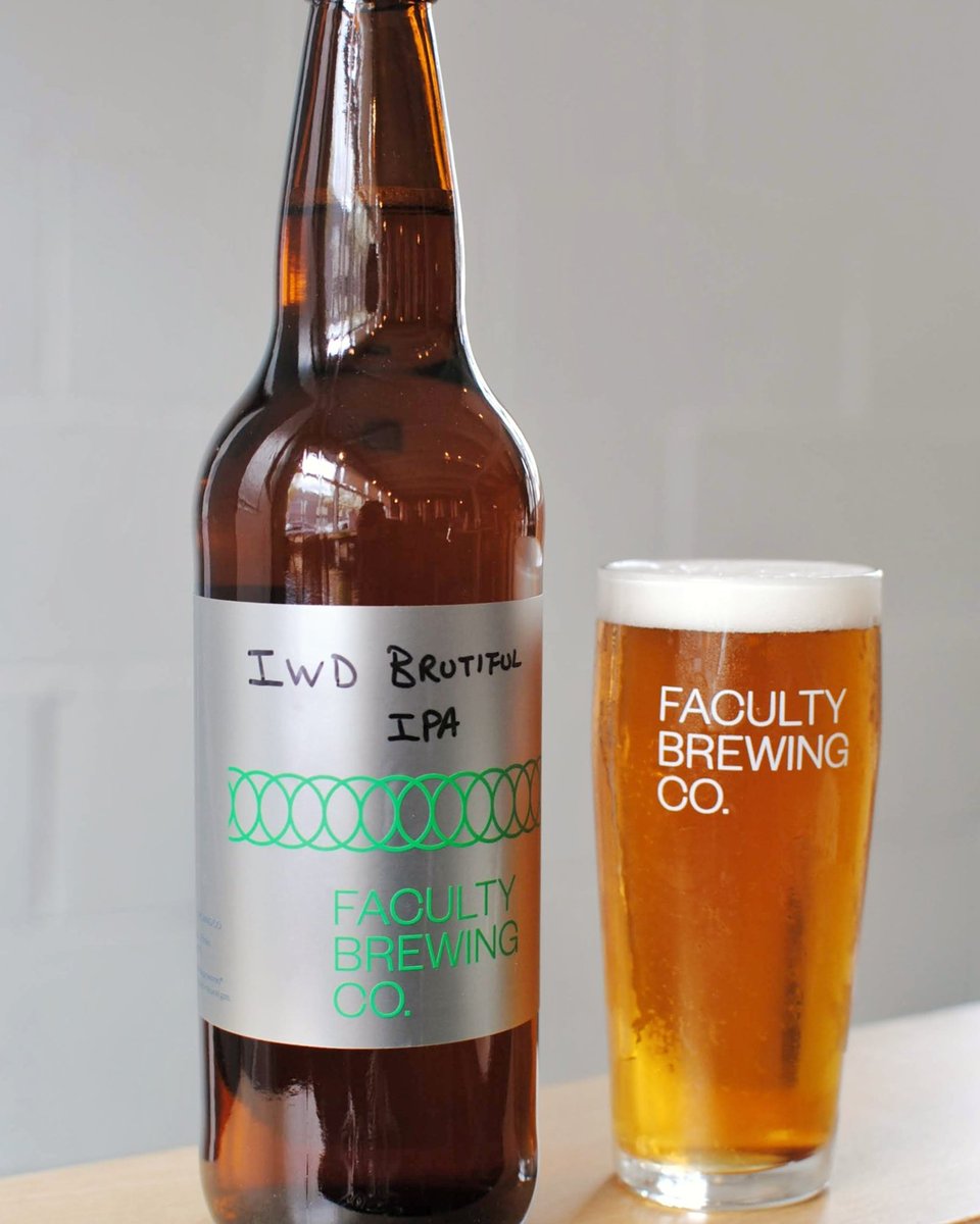 We've bottled the last of our limited edition IWD Brutiful IPA.

Previously sold in a crowler, this collaboration brought together the amazing woman at @mile37canning and Faculty Brewing. 

Get it from the tasting room or @beervancollective while you still can! .
