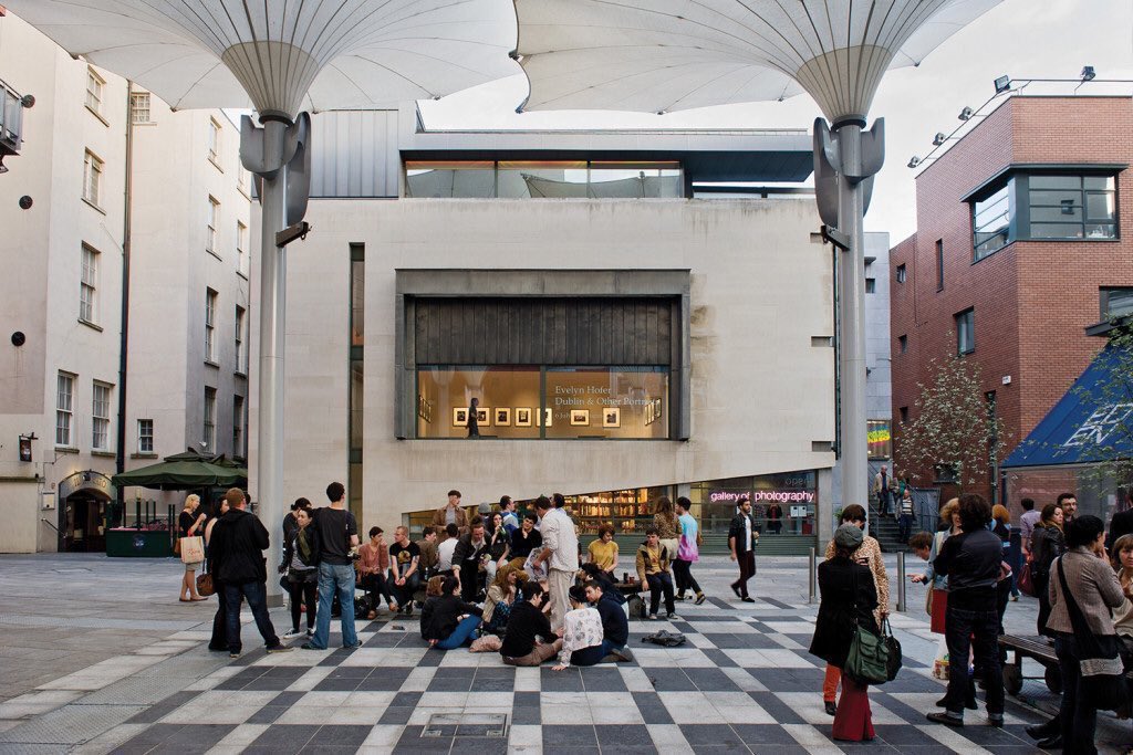 Gallery of Photography, Dublin. This is the country’s finest gallery for photography exhibitions & is paired with the National Library’s Photo Gallery opposite it. A must visit in Dublin & adjacent to the Irish Film Institute (Independent movies)