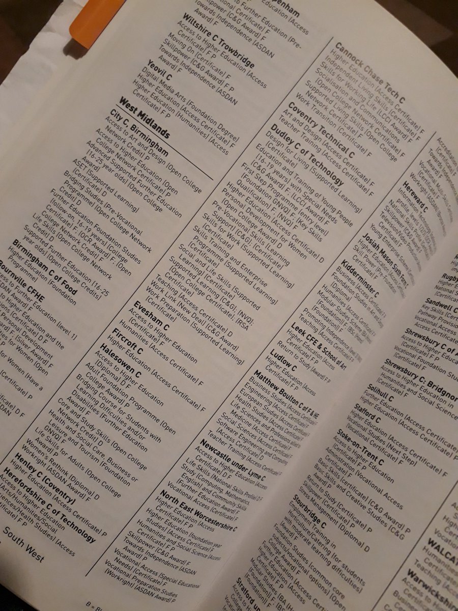 FESkillsHistory's tweet photo. Reading through a course directory for FE from 2002/03-The depth of the sector-the skills and knowledge taught-and the opportunities it provides-is stunning. https://t.co/FofxiU73dO