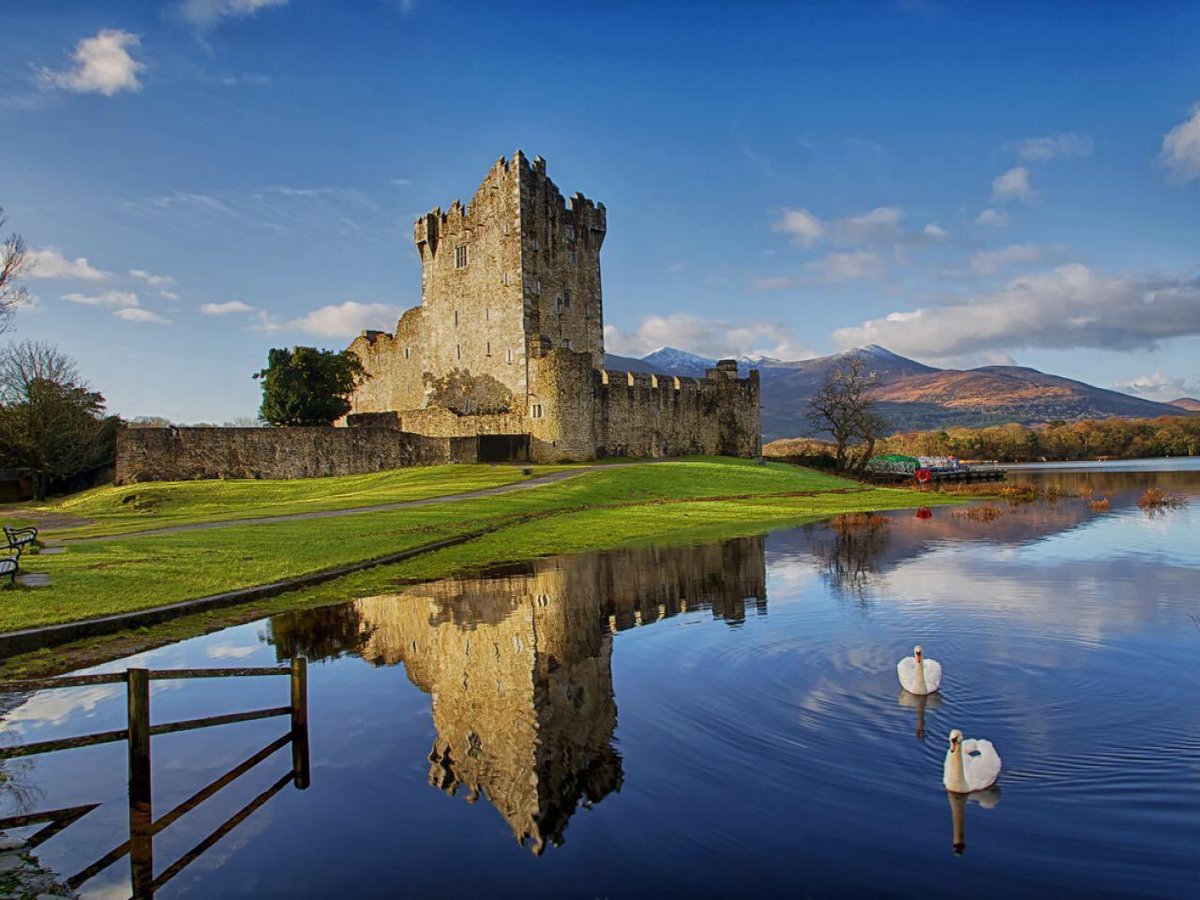 Ross Castle, Killarney, Co Kerry. I’ve chosen the 15th C Ross Tower in the wilderness that is the National Park - expertly restored & furnished to represent the many castles, big & small, around the island