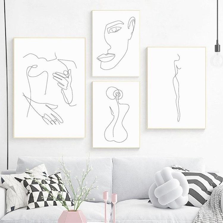 Choose one: minimalist wall art