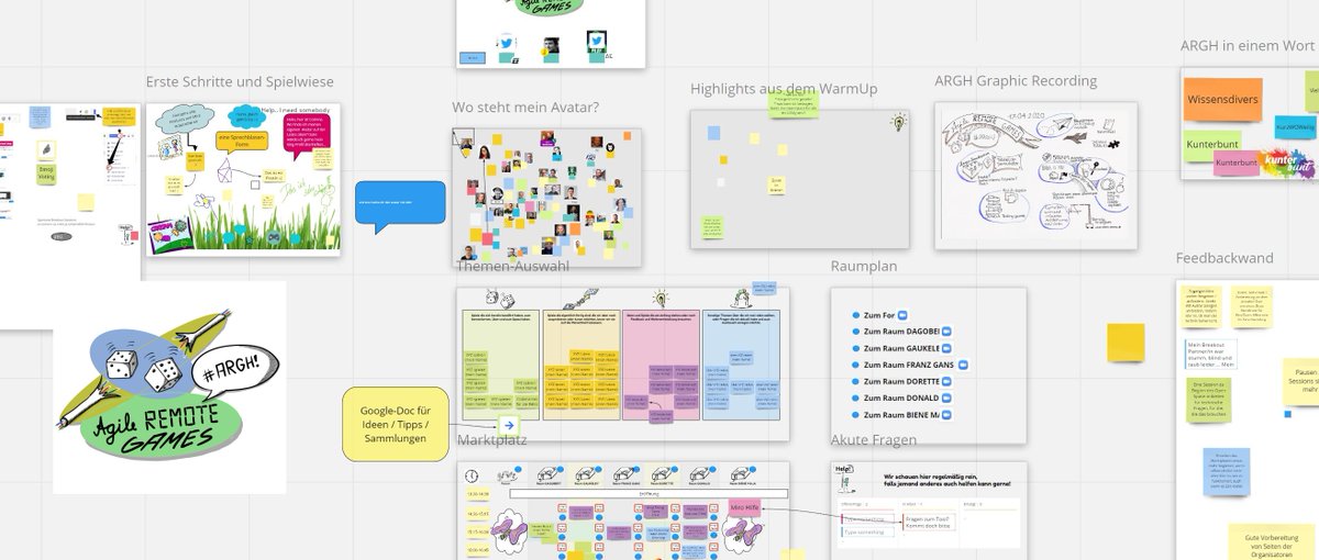 agiludic's tweet photo. Hier https://t.co/tGIGawO1TC das Making Of zur #ARGH1 Wie haben wir (@deltasig , @kupferkopf ) die Online Konferenz zu #agile #remote #games als #online #openspace vorbereitet um mit 50+ Teilnehmern eine tolle Zusammenkunft von agilen playmaniacs zu organisieren. @AgileRemote https://t.co/yPvvM8Azav