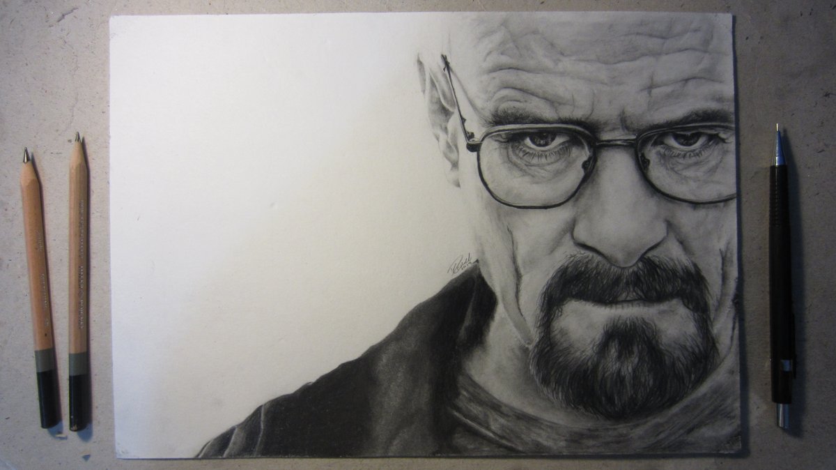 DinGazz_'s tweet photo. My drawing of Heisenberg from Breaking Bad. I'm really happy with the result. It's great to see the progress I've made from when I drew Walt a few years ago.
My timelapse: https://t.co/BOjV6X4llv

#drawing #shading #art #artwork #pencil #Heisenberg #BreakingBad https://t.co/W2qCkLisHy
